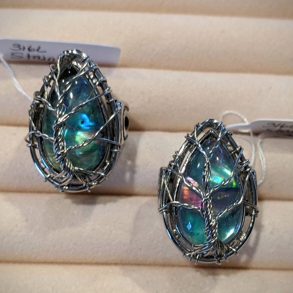 Abalone Shell Ring